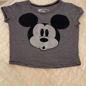 Disney Mickey cropped tee shirt
